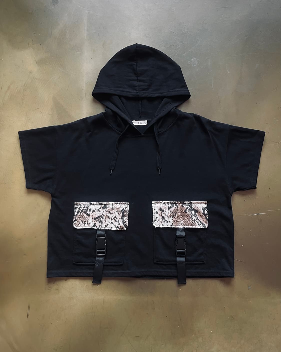Chulatte Python Pocket 1/2 Hood T-Shirt 상품이미지3