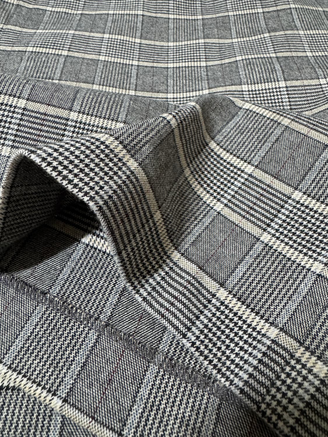 KBF 체크 와이드 벨티드팬츠 상품이미지6