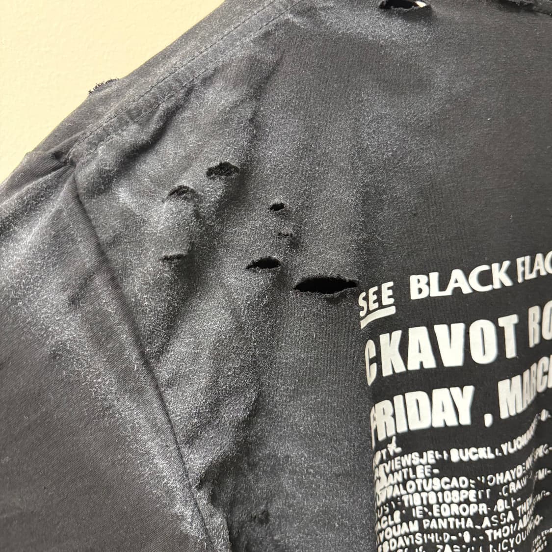 빈티지 무드 디스트로이드 반팔  상품이미지6