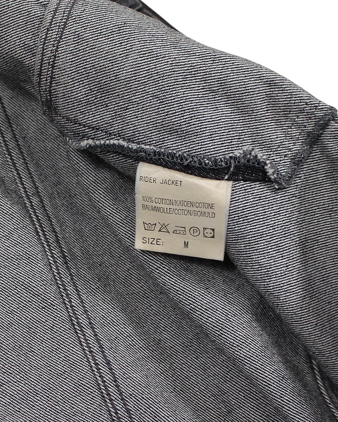 1989 유로 Lee 리 645 블랙 데님 자켓 빈티지 흑청 상품이미지6