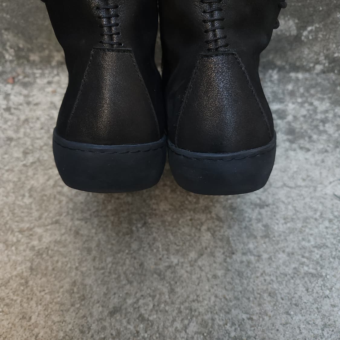 [260] Avant garde 블랙 레더 부츠 상품이미지5