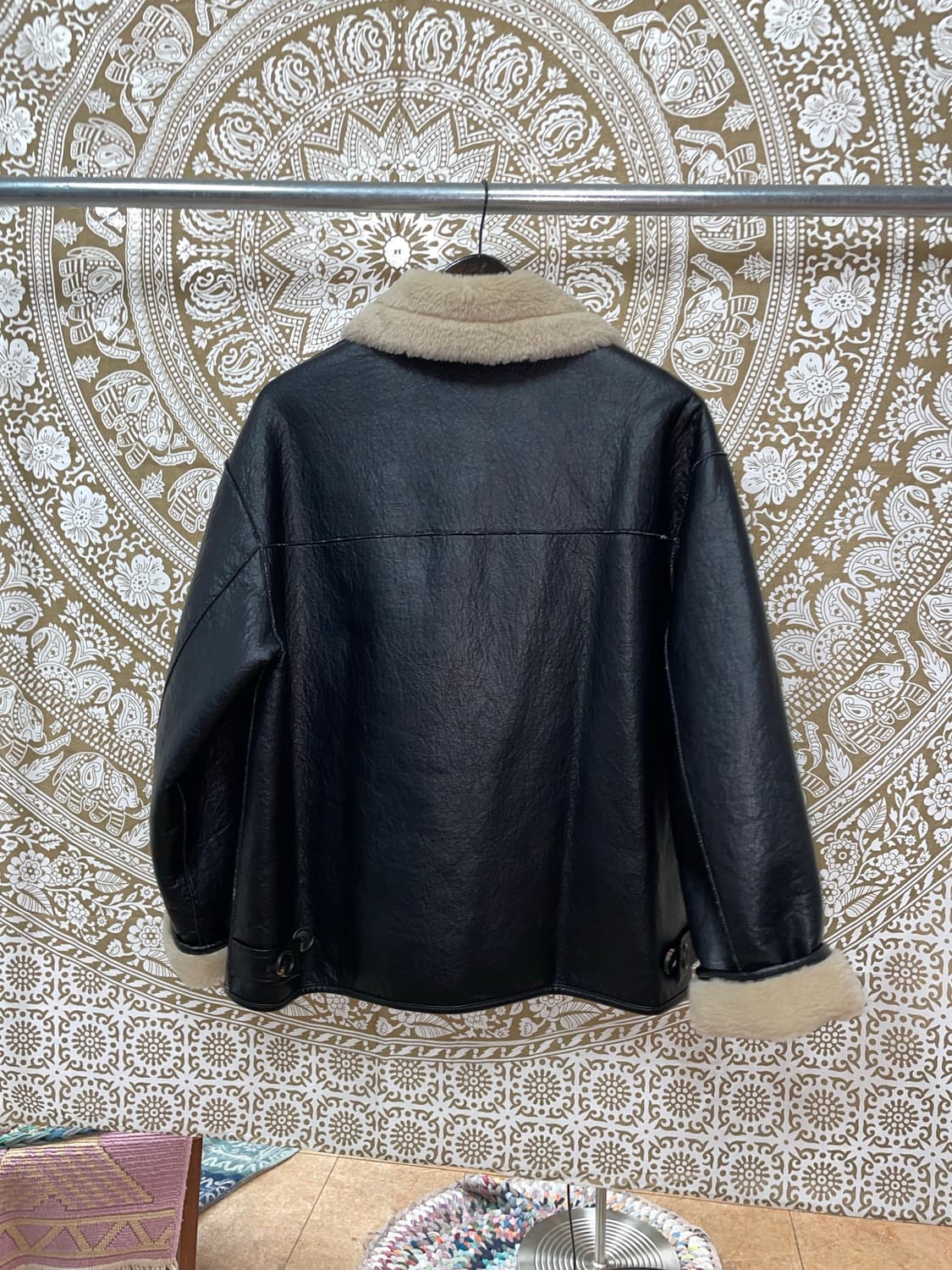 파사드패턴 Facade pattern 양면 리버시블 양털 무스탕 자켓 상품이미지5