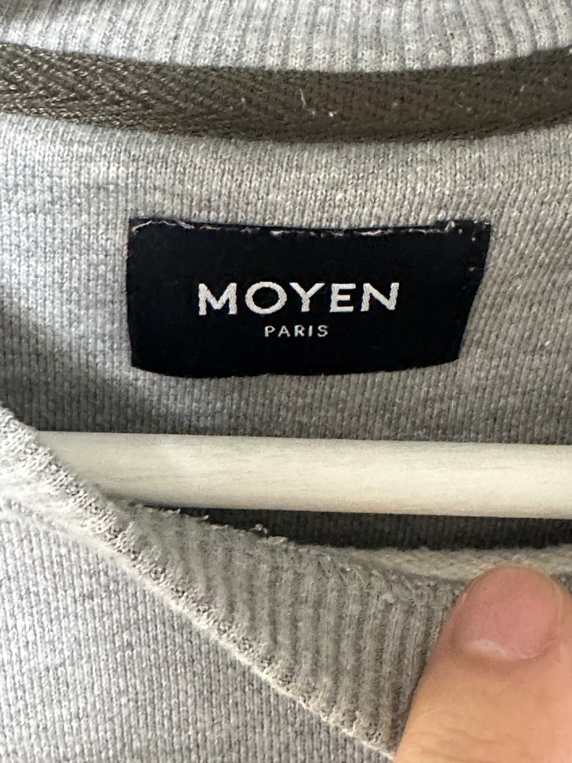 MOYEN 그레이 스웻셔츠 상품이미지2