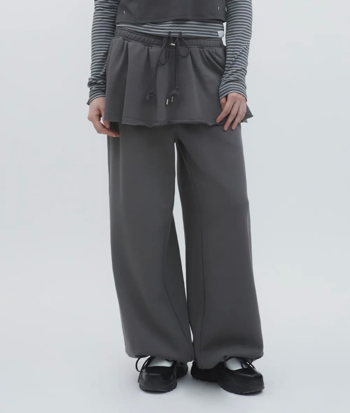 TUOMIO DOUBLE WAIST SKIRT SWEATPANTS 상품이미지3