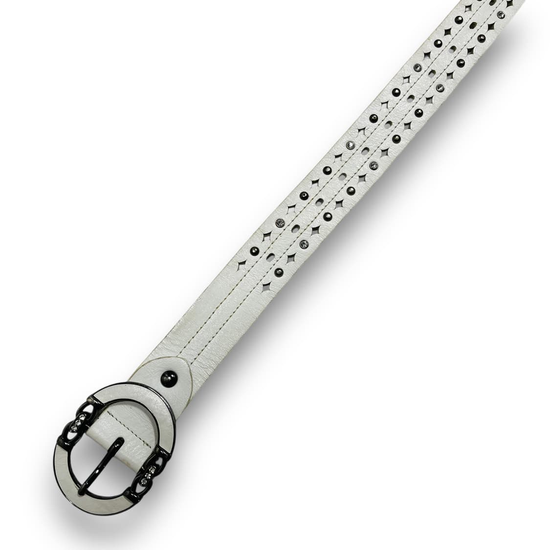 더블 다이아 화이트 쥬얼리 빈티지 벨트 상품이미지5