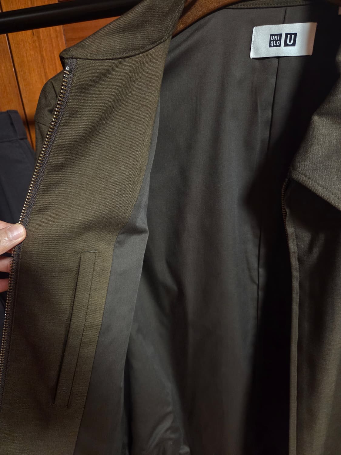 유니클로U 브라운 블루종 상품이미지4