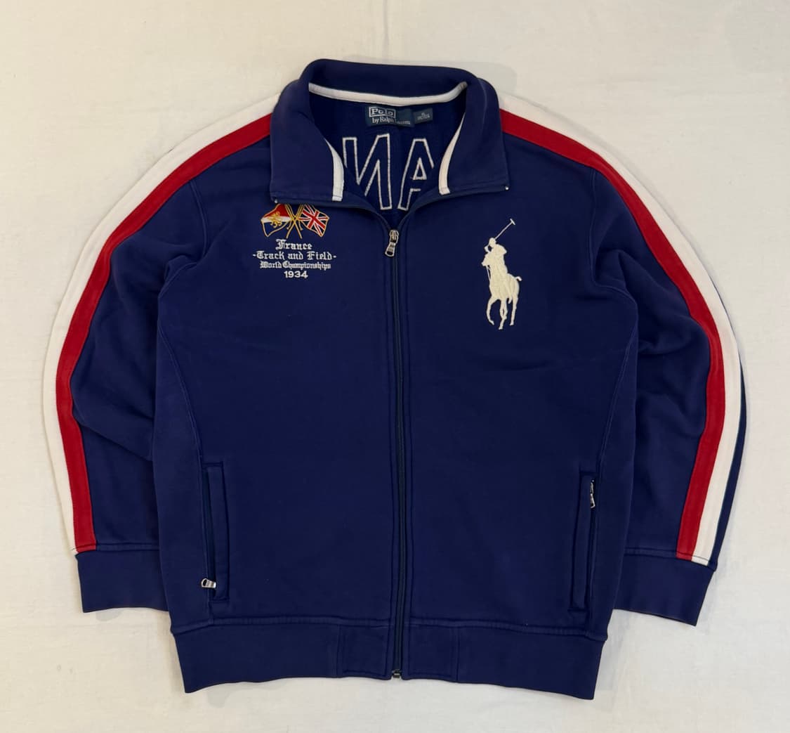 폴로 랄프로렌 빅포니 치프키프 프랑스 집업 져지 블루 상품이미지1