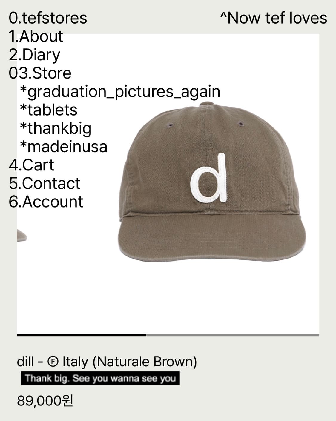 테프스토어즈 dill - Ⓕ Italy (Naturale Brown) L 상품이미지2