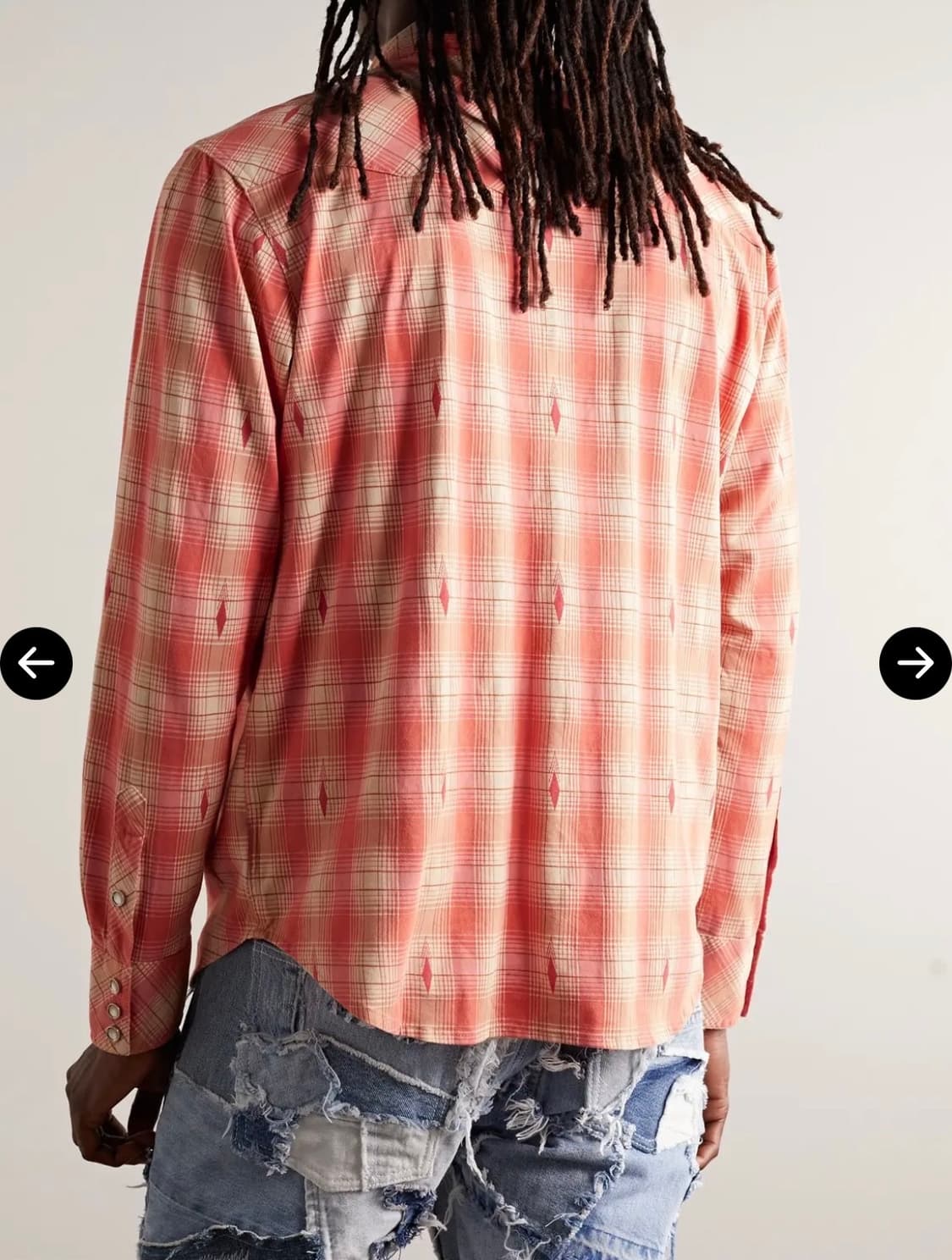 RRL 플래드 웨스턴 셔츠 L 상품이미지2