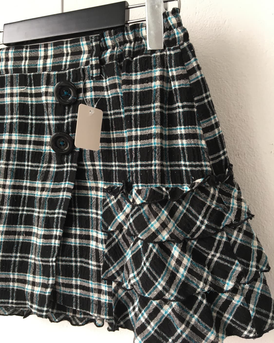 Check pattern mini skirt 상품이미지4