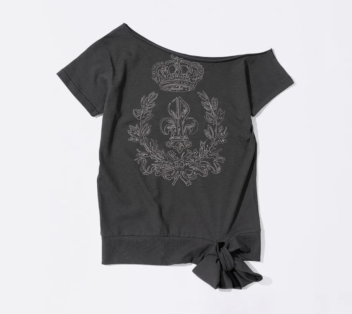 스컬프터 Chateau Shithole Tie Tee Charcoal 상품이미지2