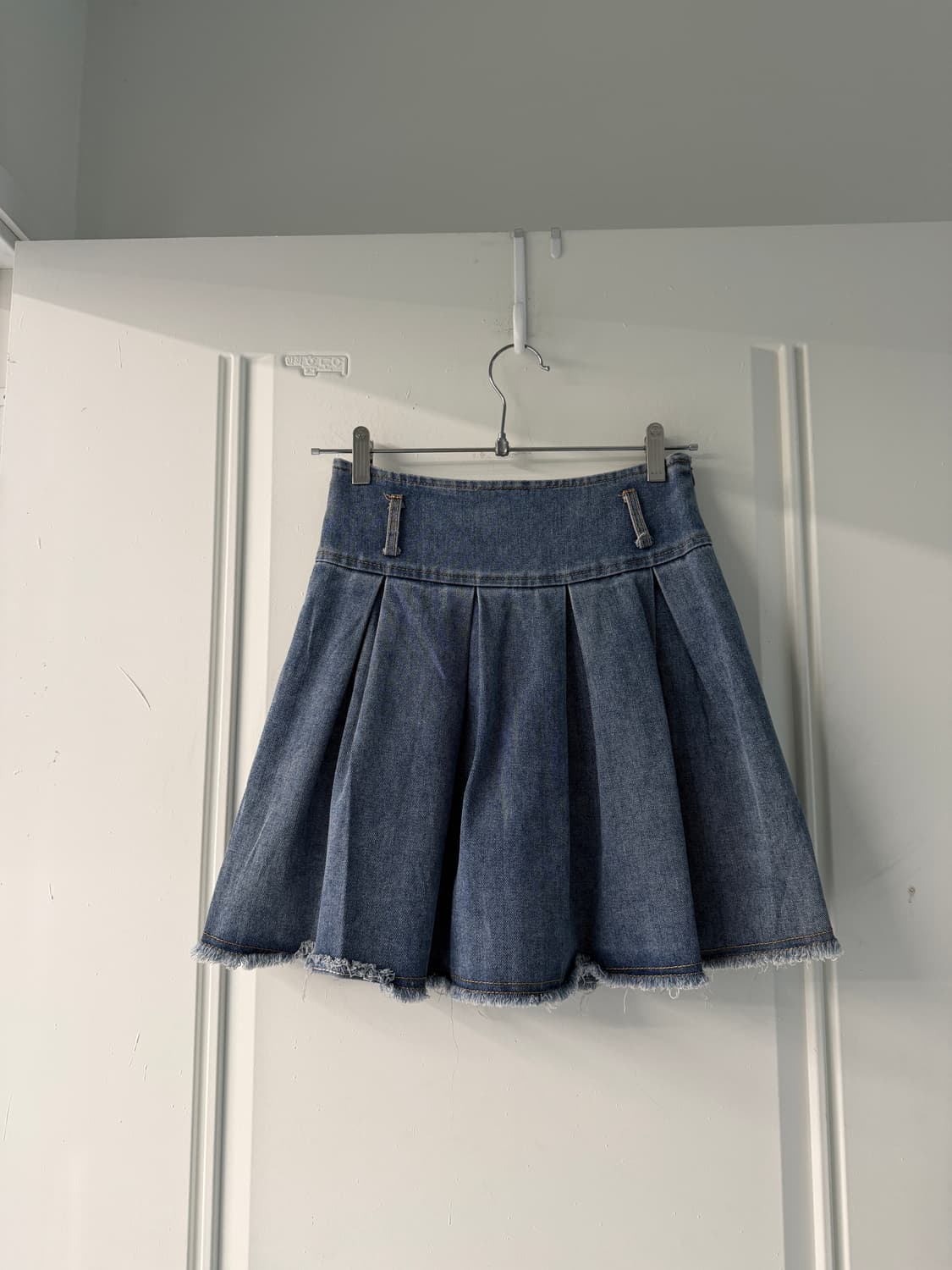 일본빈티지 데님 플리츠 스커츠팬츠 상품이미지7