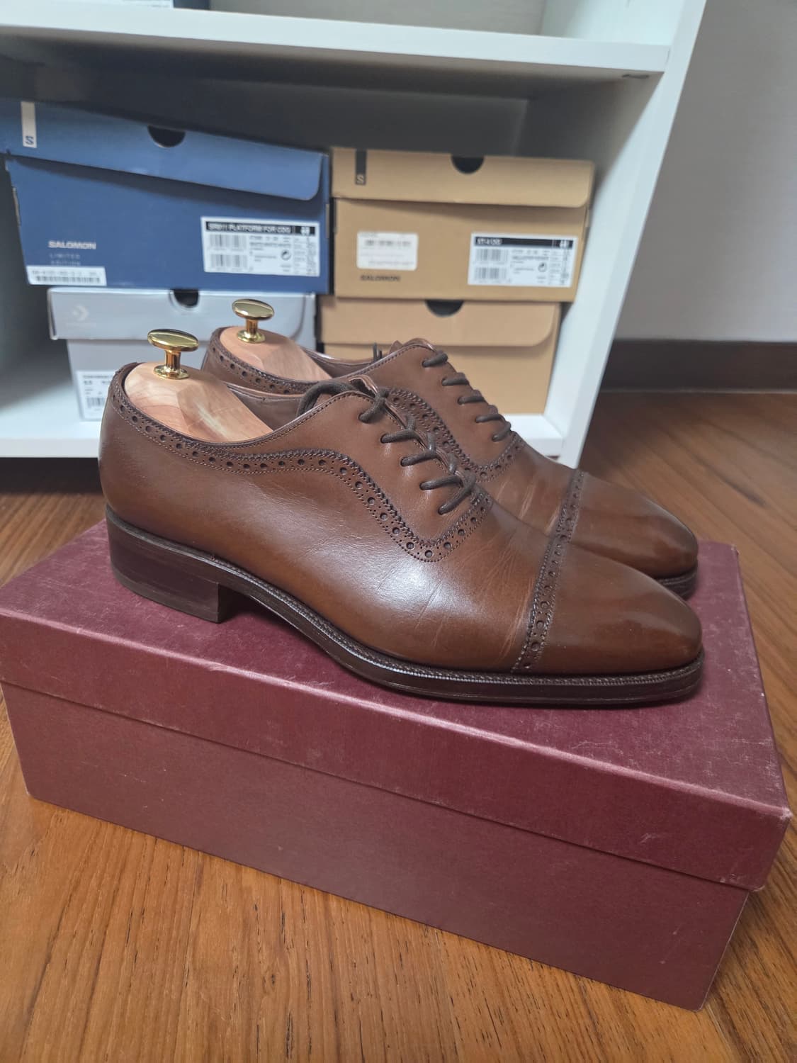 Carmina 브라운 캡토우 슈즈 상품이미지3