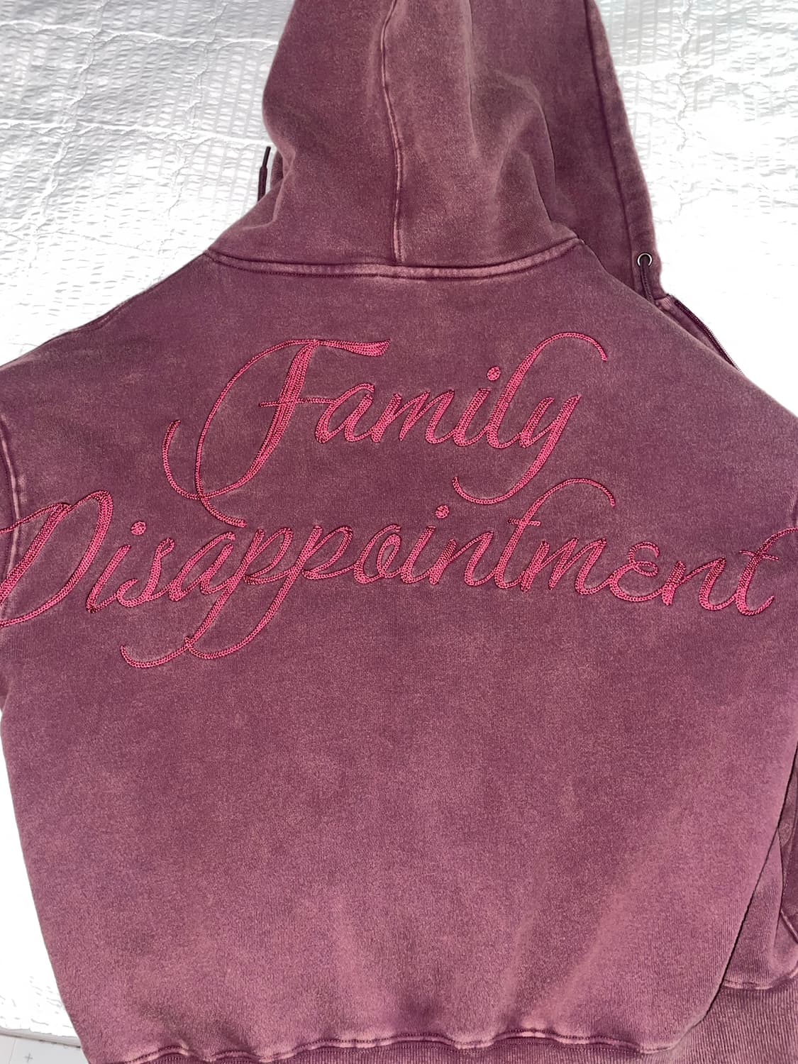 스컬프터 bad seed washed 워시드 딥퍼플 후드집업 상품이미지3