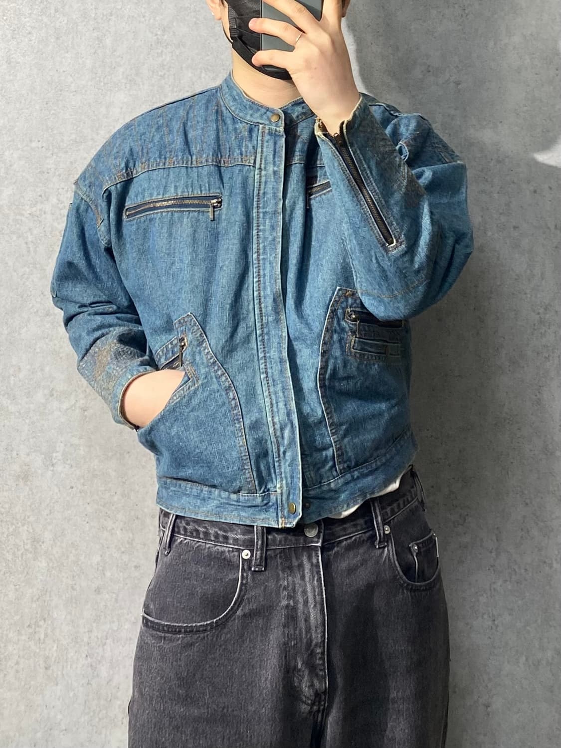 [M] 90s TOBI-YAKATA 크롭 데님 워크자켓 상품이미지10