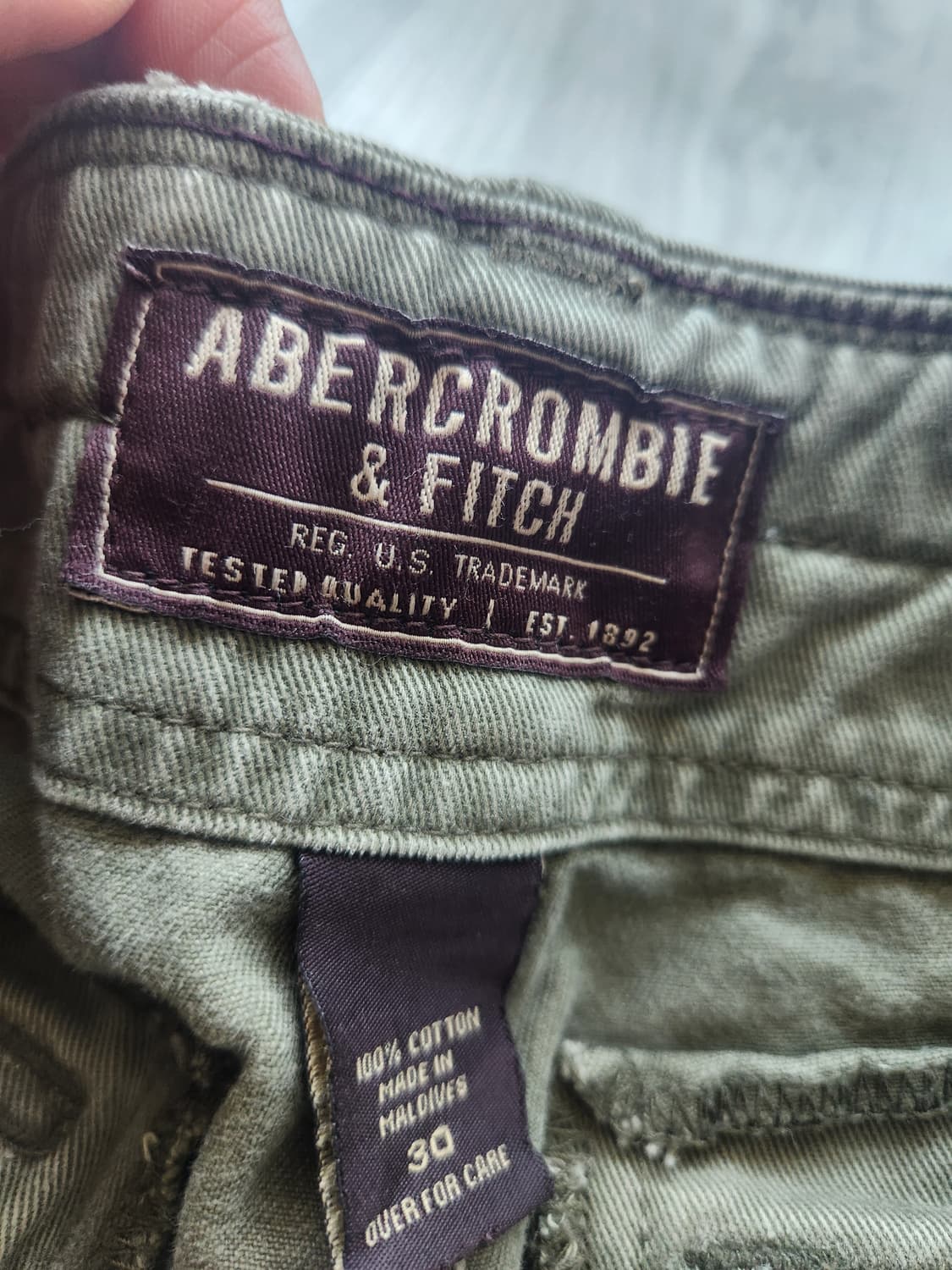 아베크롬비 워크웨어 카고팬츠 카키 30 상품이미지2