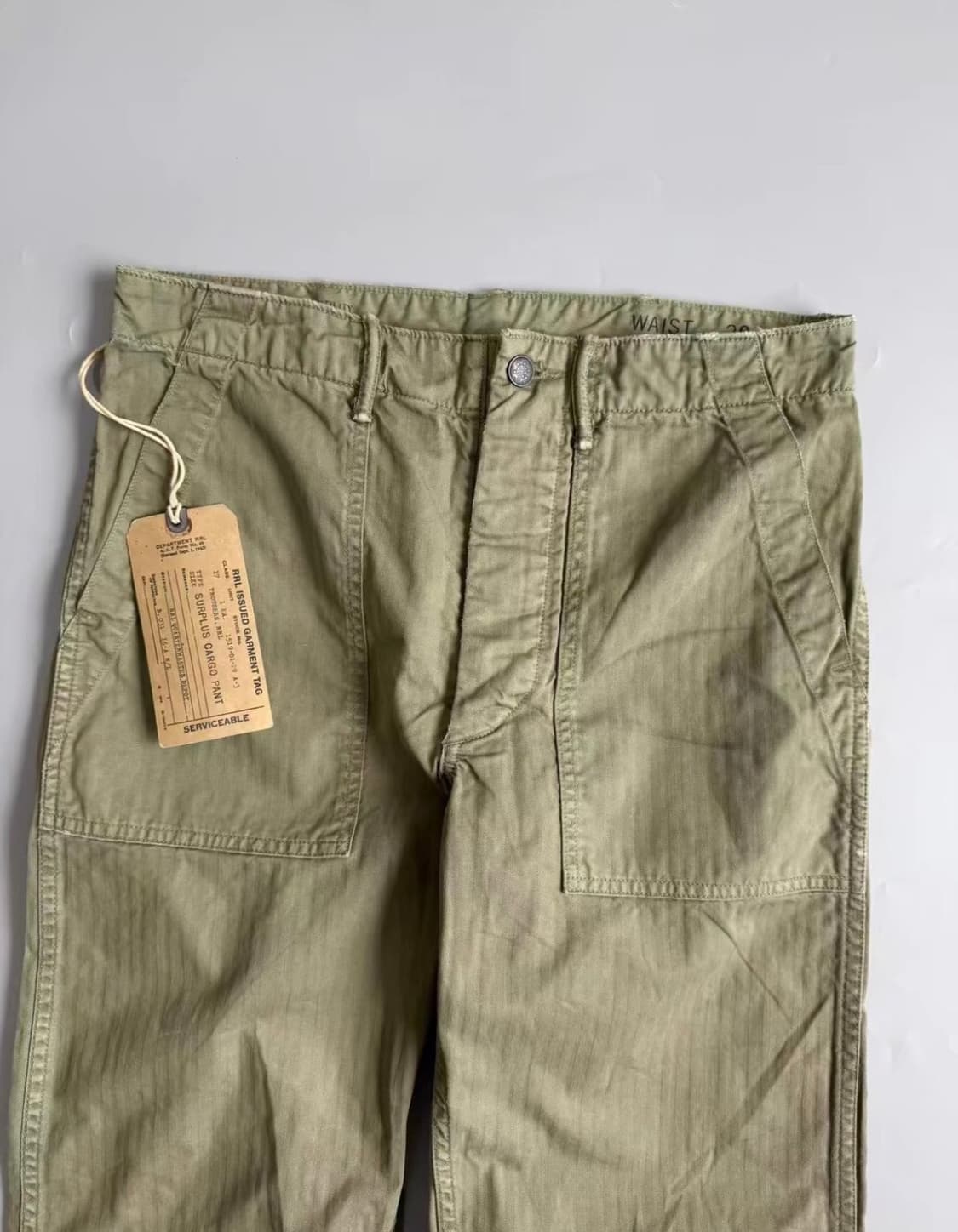 rrl 더블알엘 헤링본 퍼티그 팬츠 상품이미지1