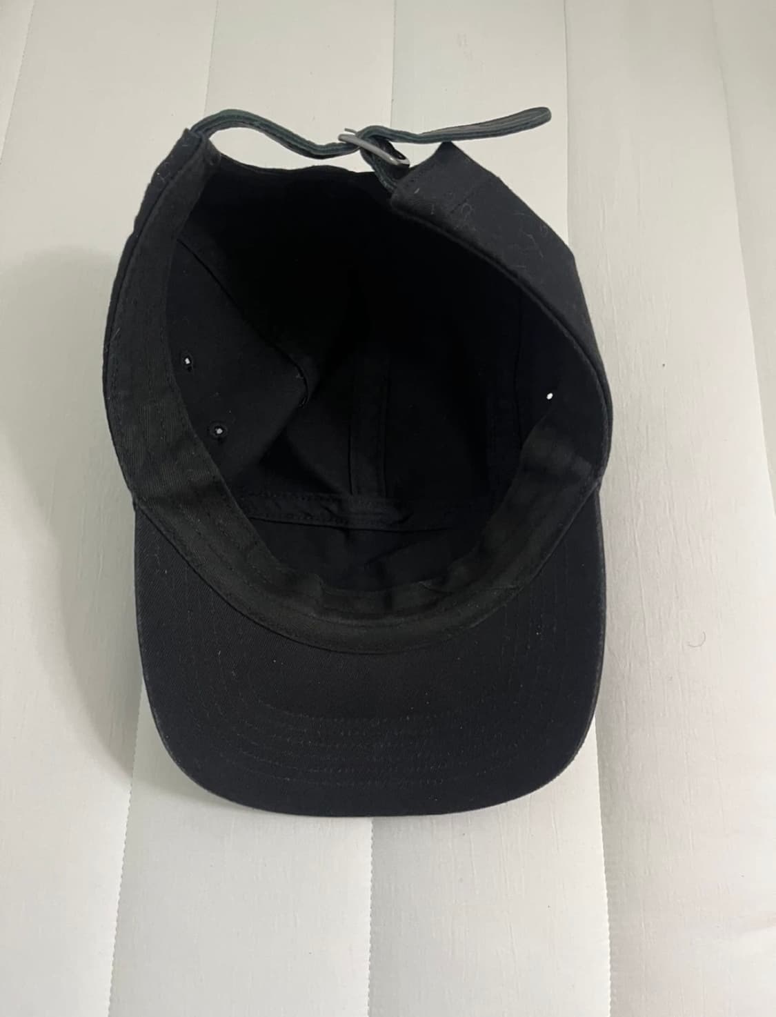 슈프림 캠프캡 올블랙 레더 스트랩 상품이미지2