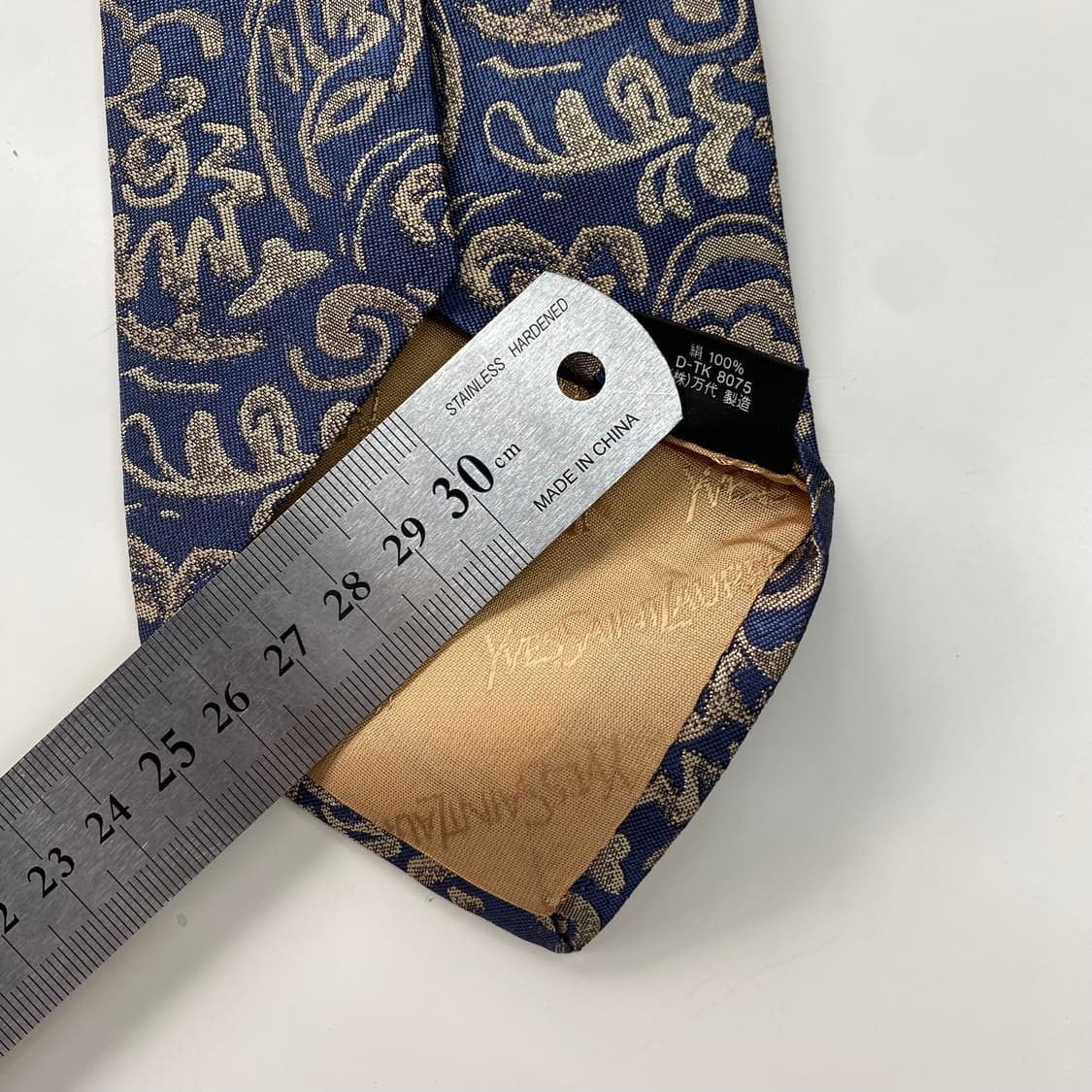 입생로랑(YSL) 페이즐리 명품 정품 넥타이 상품이미지8