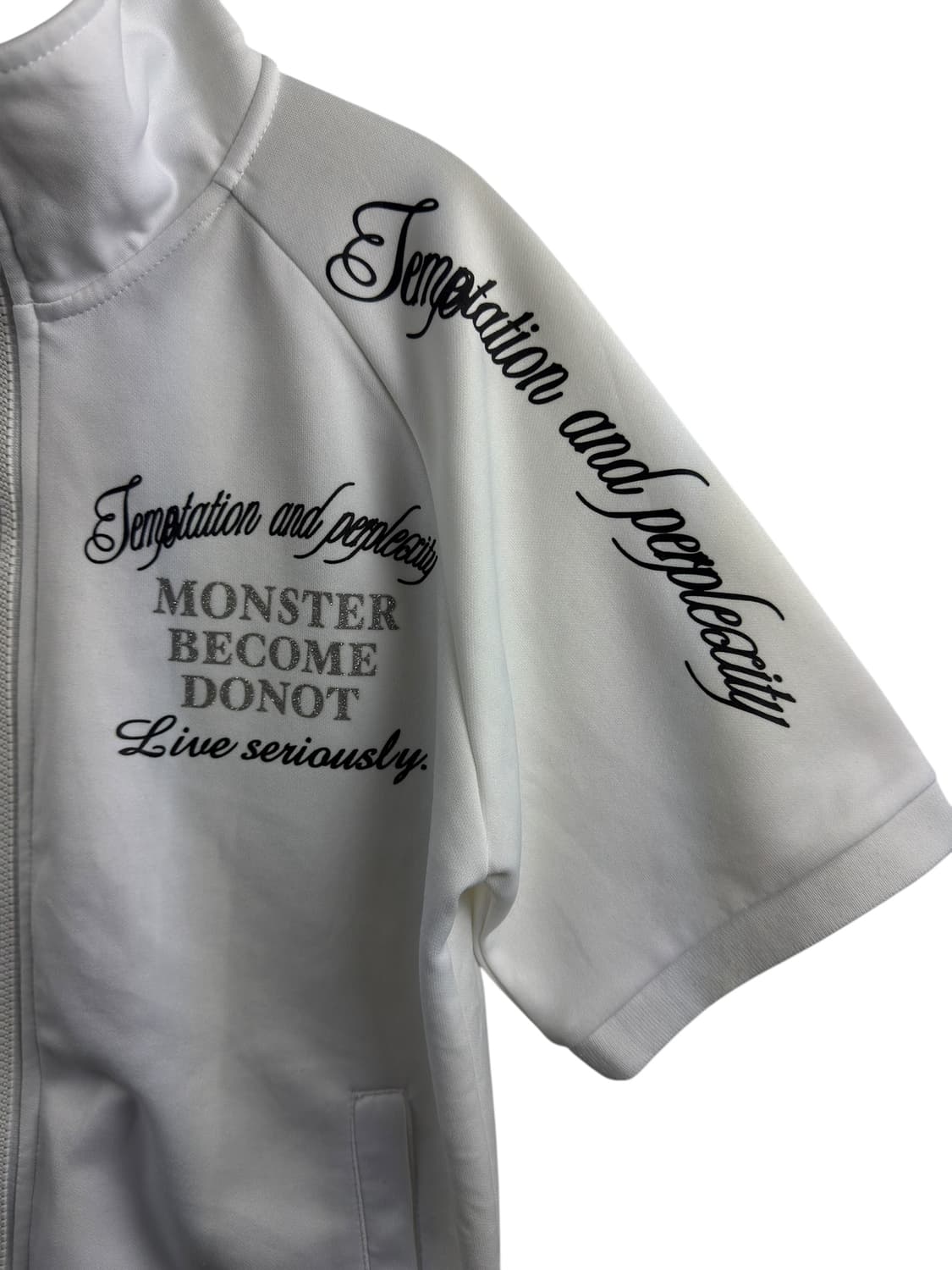 JPN Y2K 레터링 화이트 반팔져지1546 상품이미지4