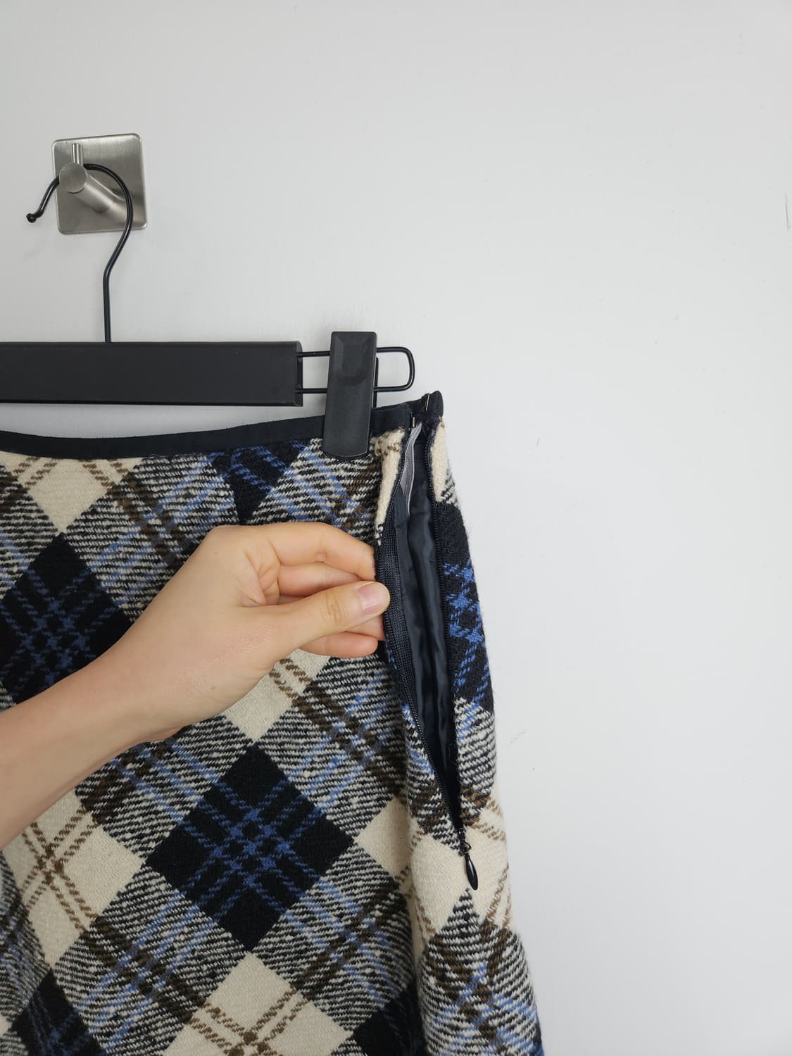 체크 울 스커트 상품이미지8