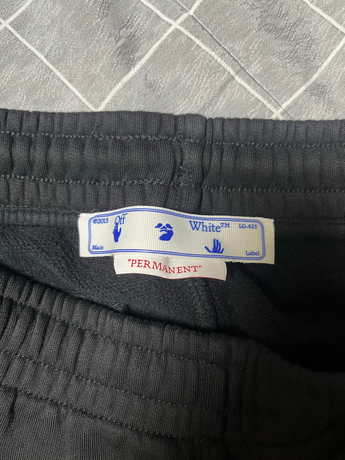 오프화이트 조거팬츠 블랙 S 상품이미지3