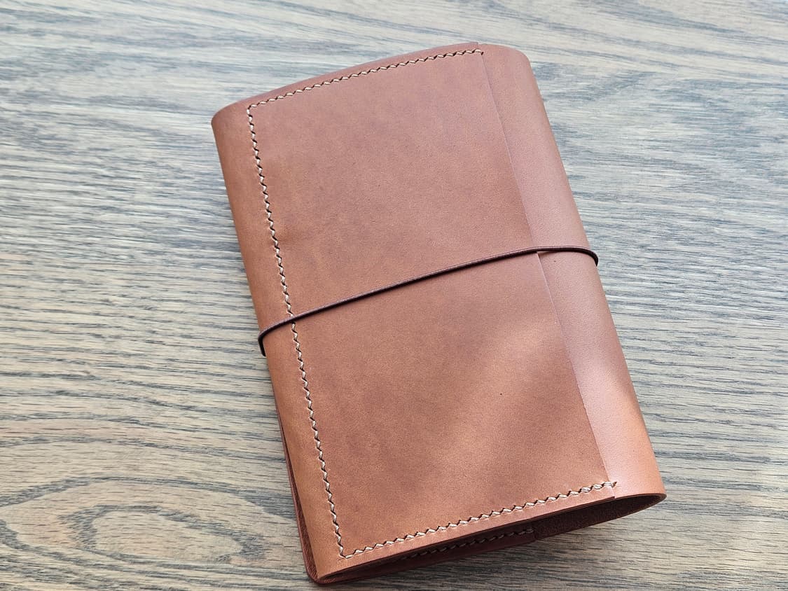 트래블러스 노트 스타일 트라이폴드 가죽 커버 A6 상품이미지2