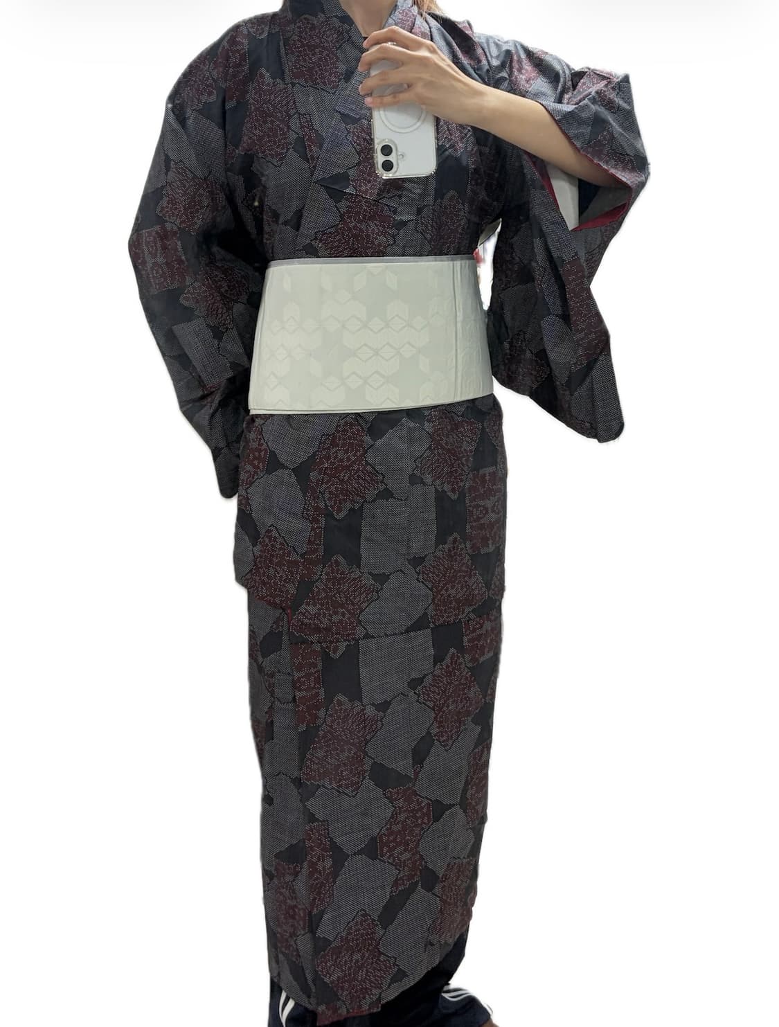 일본 빈티지 기모노 유카타 세트 상품이미지1