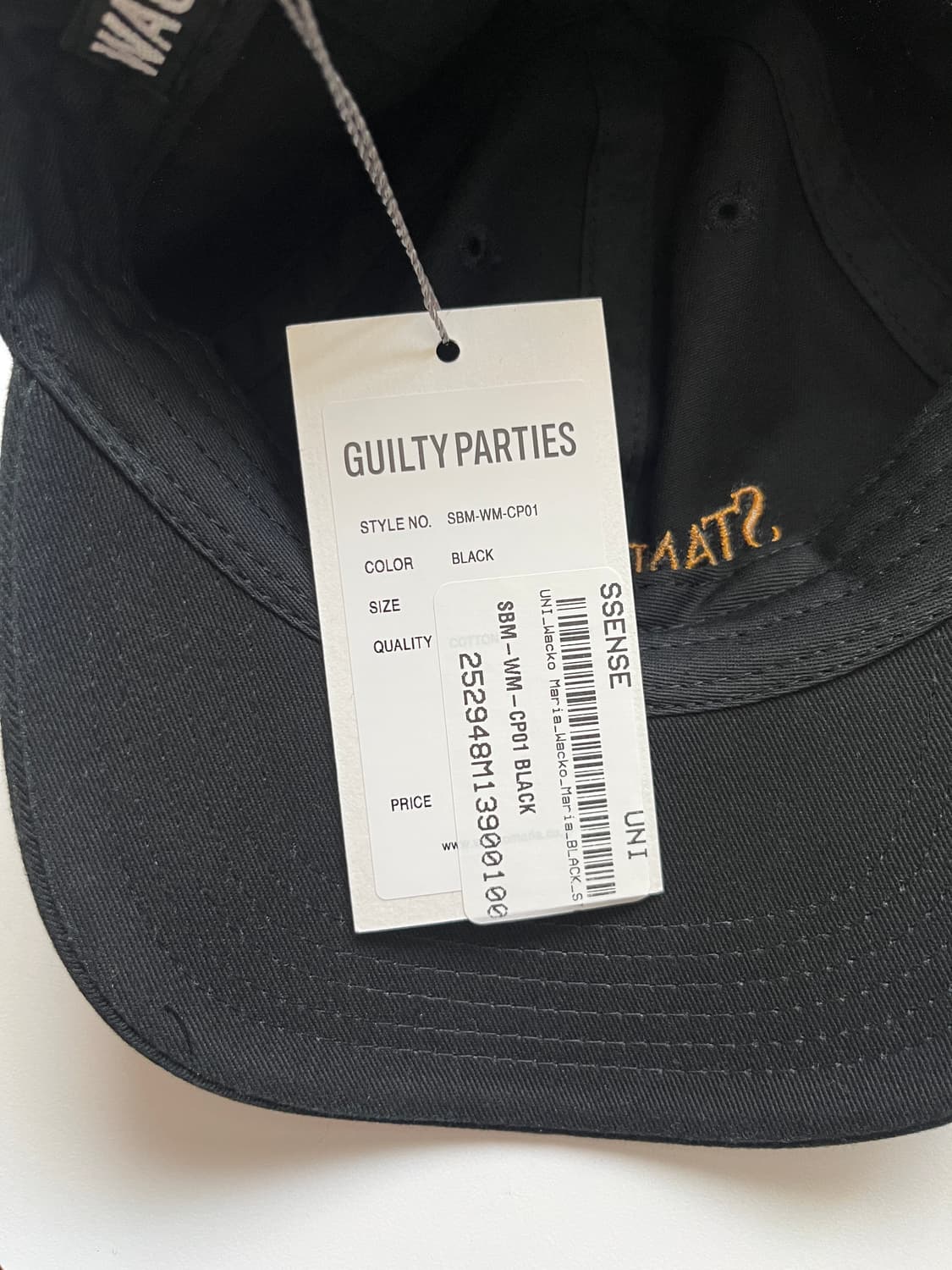 와코마리아 stand by me 볼캡 모자 블랙 새상품 상품이미지6