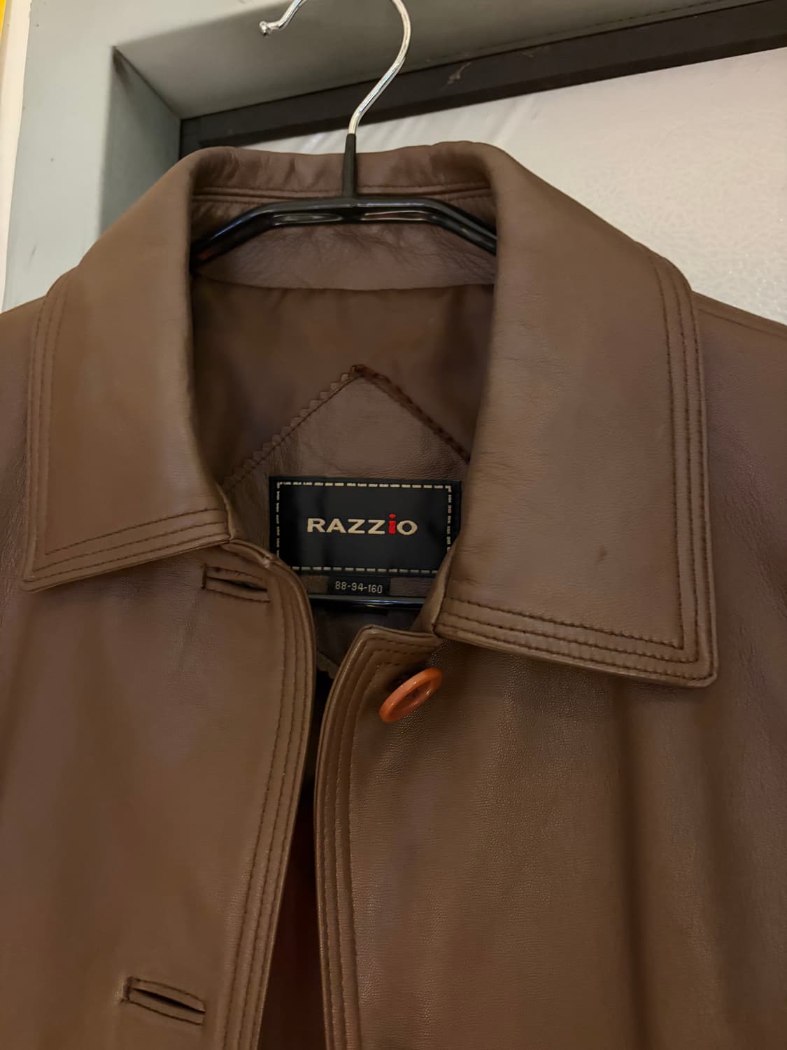 Razzio 양가죽 레더 셔츠자켓 상품이미지7