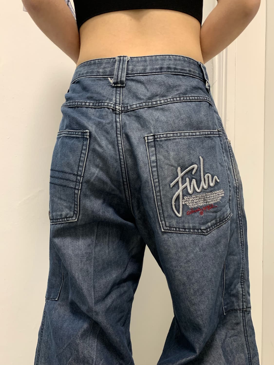 FUBU 절개 디테일 데님팬츠 상품이미지8