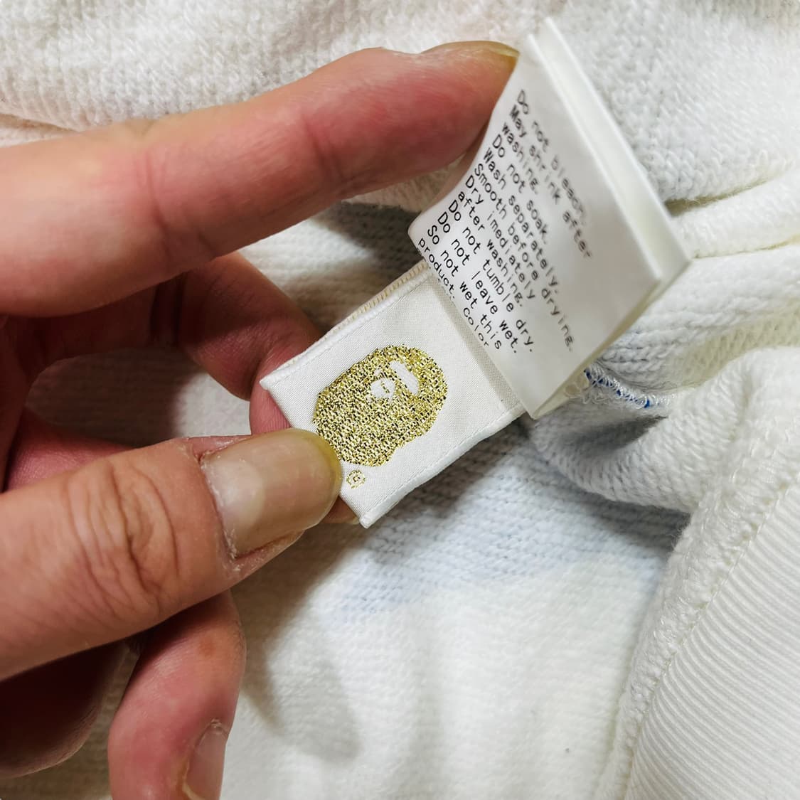 베이프 OG 멀티 스타 투웨이 화이트 후디 집업 상품이미지8