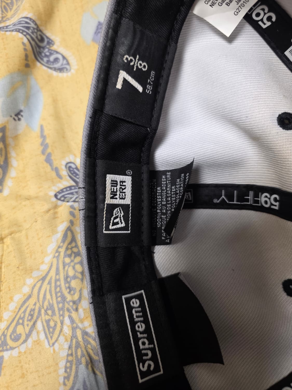 정품 슈프림 그라디언트 뉴에라 캡 모자 상품이미지3