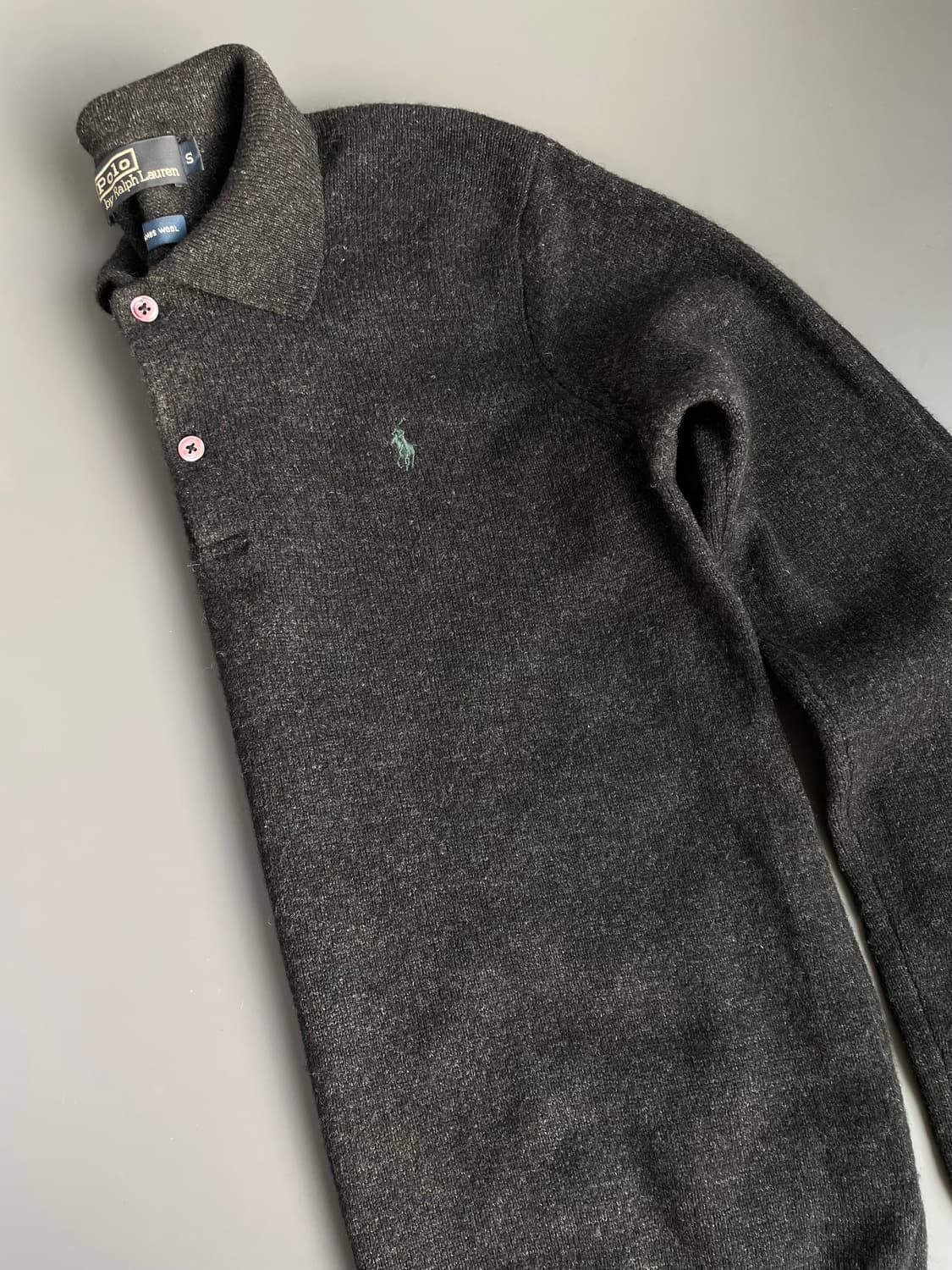 [S] 폴로 랄프로렌 자수로고 램스울 카라 니트 스웨터 상품이미지4