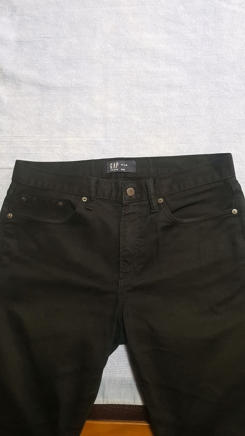 GAP 스판블랙진 33인치 기장102 상품이미지2