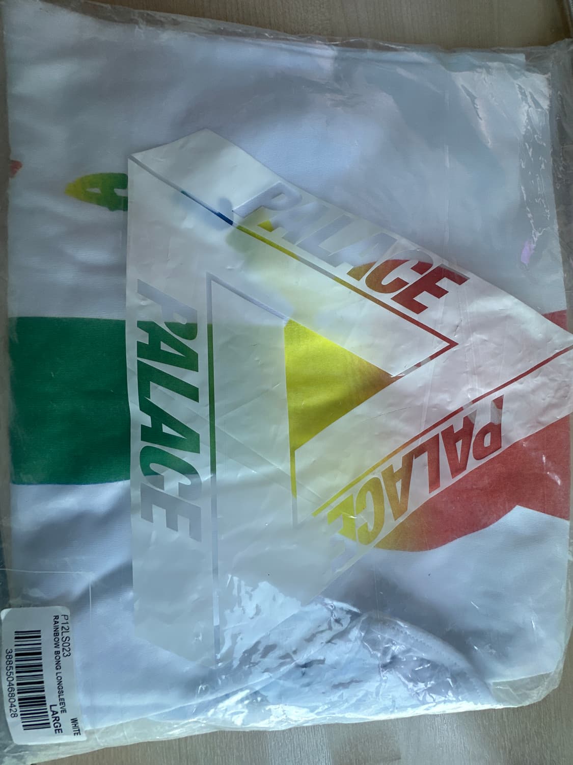 팔라스 레인보우 봉 슬리브 화이트 상품이미지1