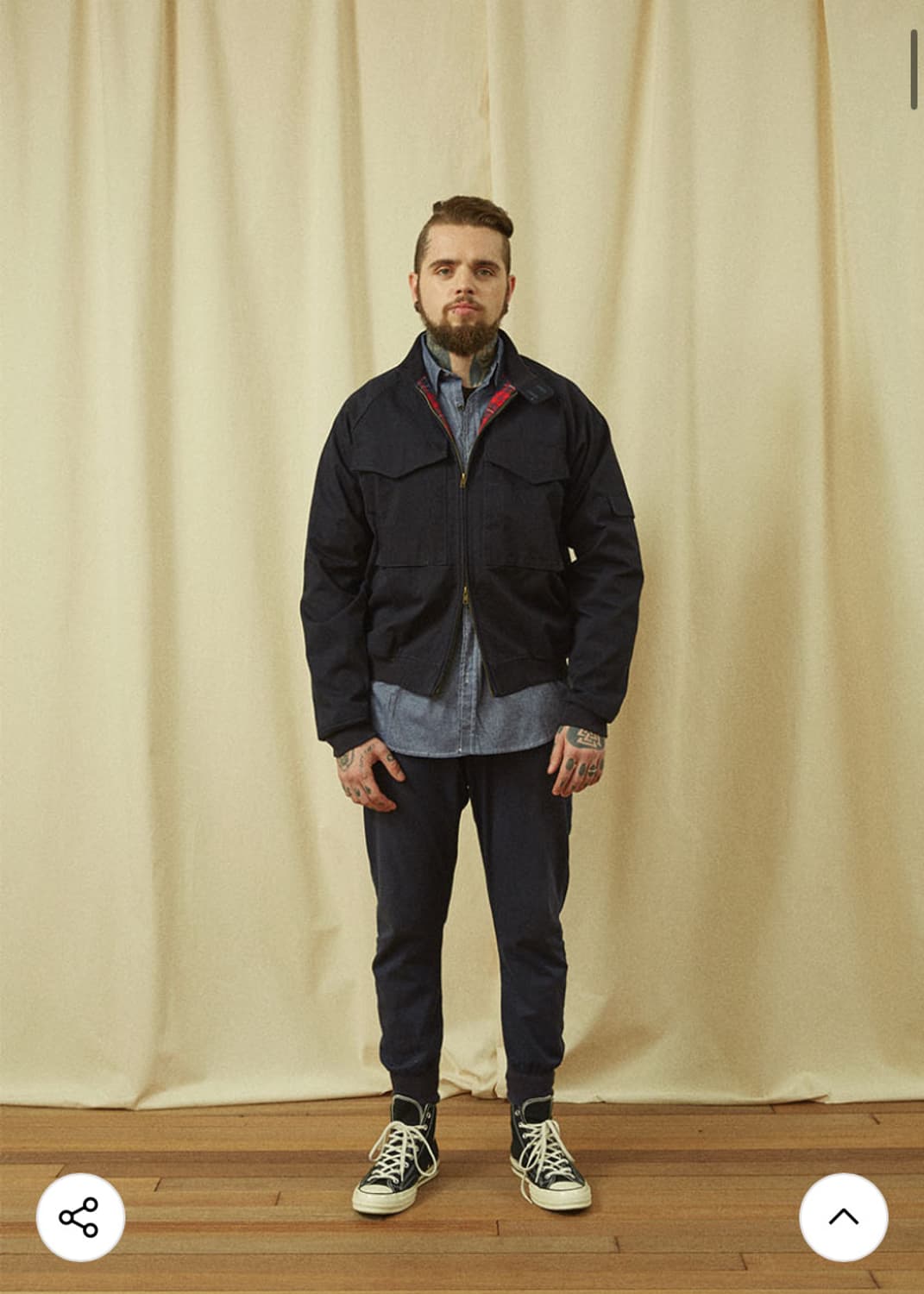 모노플로우 투포켓 블루종 판매 합니다 상품이미지1