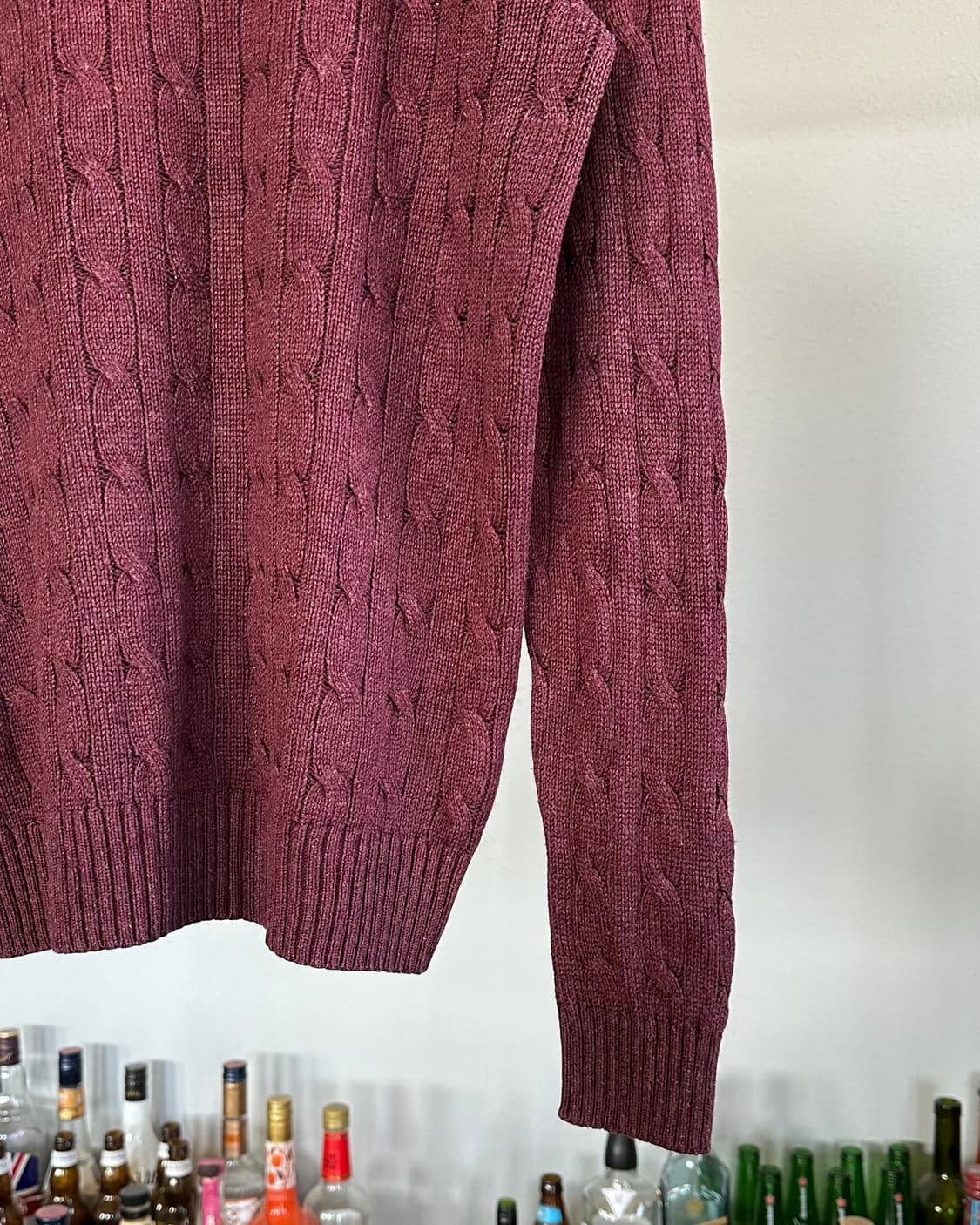 [L]폴로 랄프로렌 꽈배기 케이블 캐시미어 실크 니트 상품이미지3