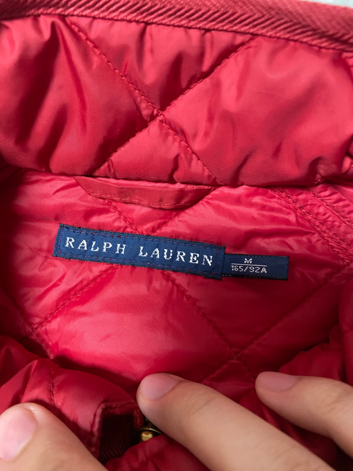 랄프로렌 여성 퀼팅 자켓 레드 상품이미지3