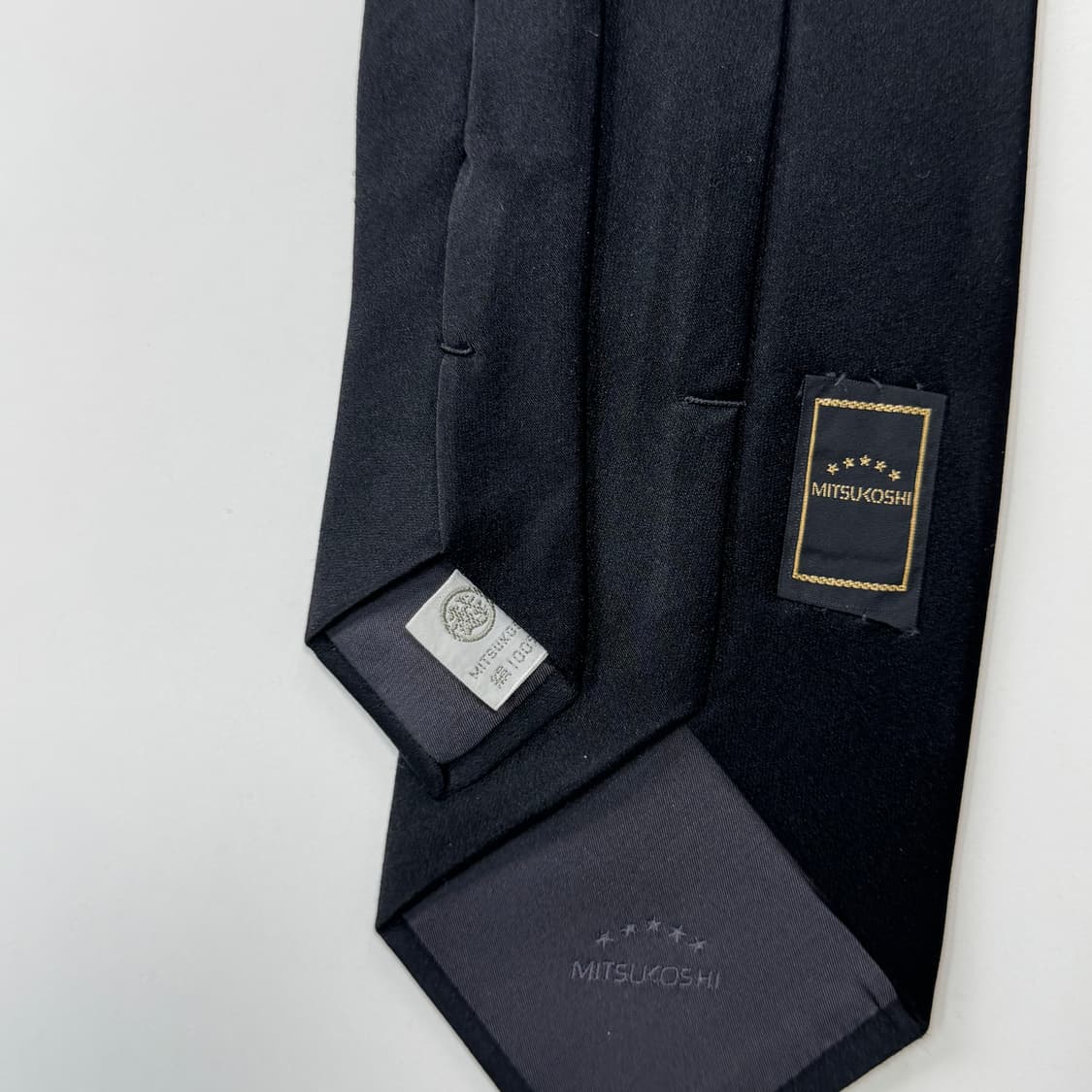 Mitsukoshi (미츠코시) 정품 블랙넥타이 8.7cm 상품이미지6