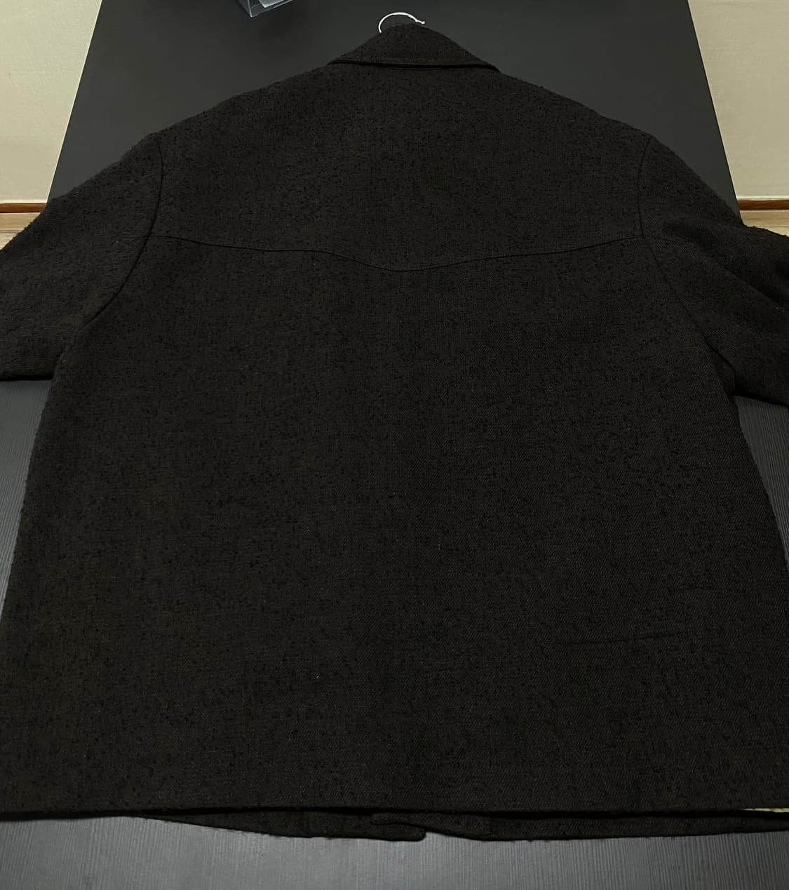 자라 nanushka 울 블렌드 브라운 셔츠 자켓 나누시카 상품이미지2