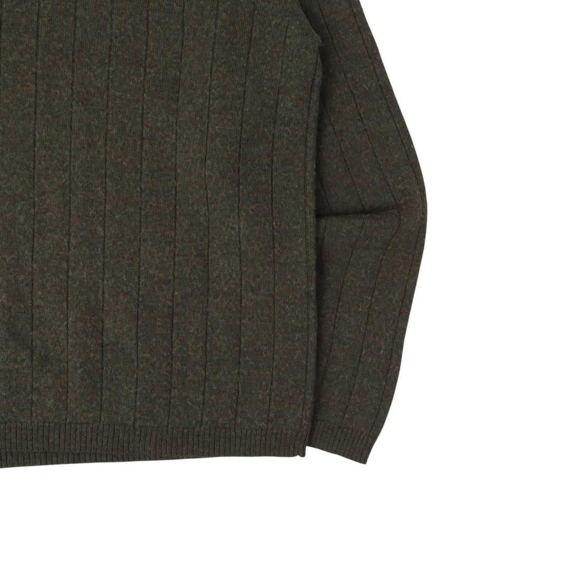 폴로진스 카키 스윙 쉴드 로고 모크넥 니트 상품이미지7