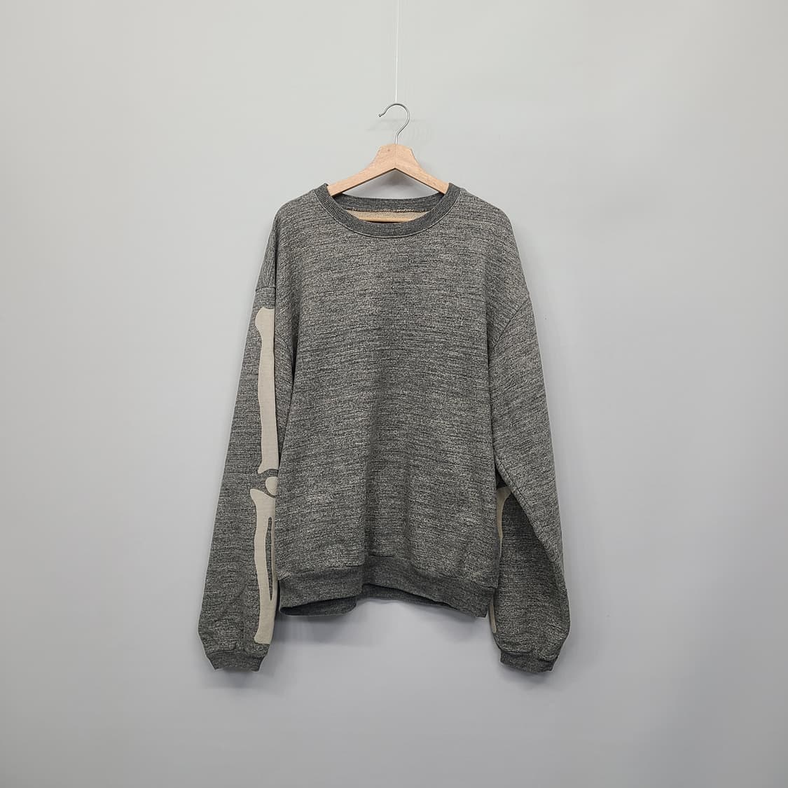 캐피탈 플리스 빅 크루넥 스웻 헤더 차콜 (5) 상품이미지3