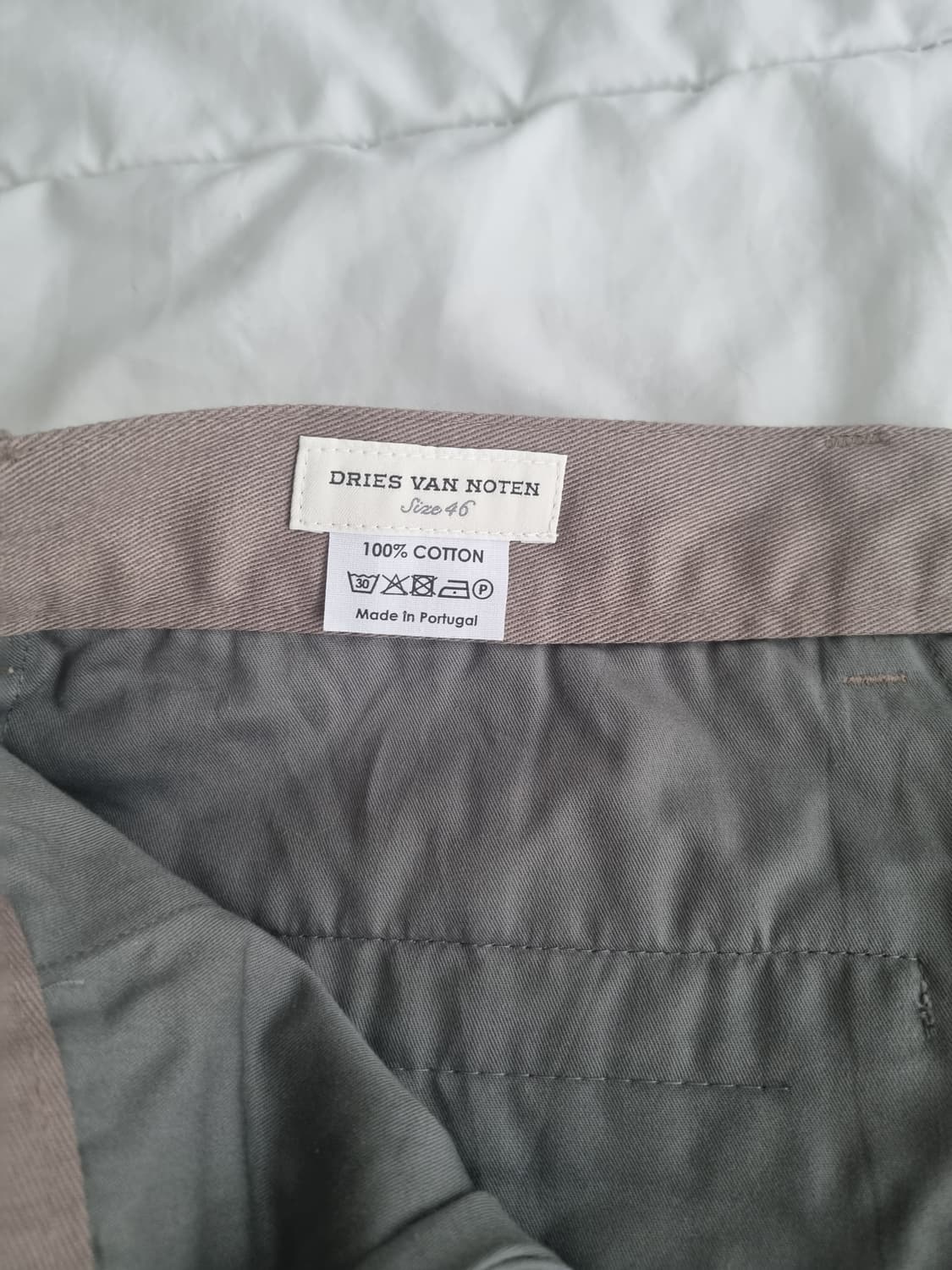 Dries van noten piping cotton trouser 46 상품이미지3