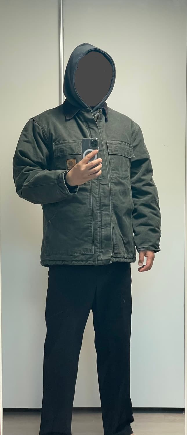 칼하트 C26 워크 자켓 mos green 상품이미지7