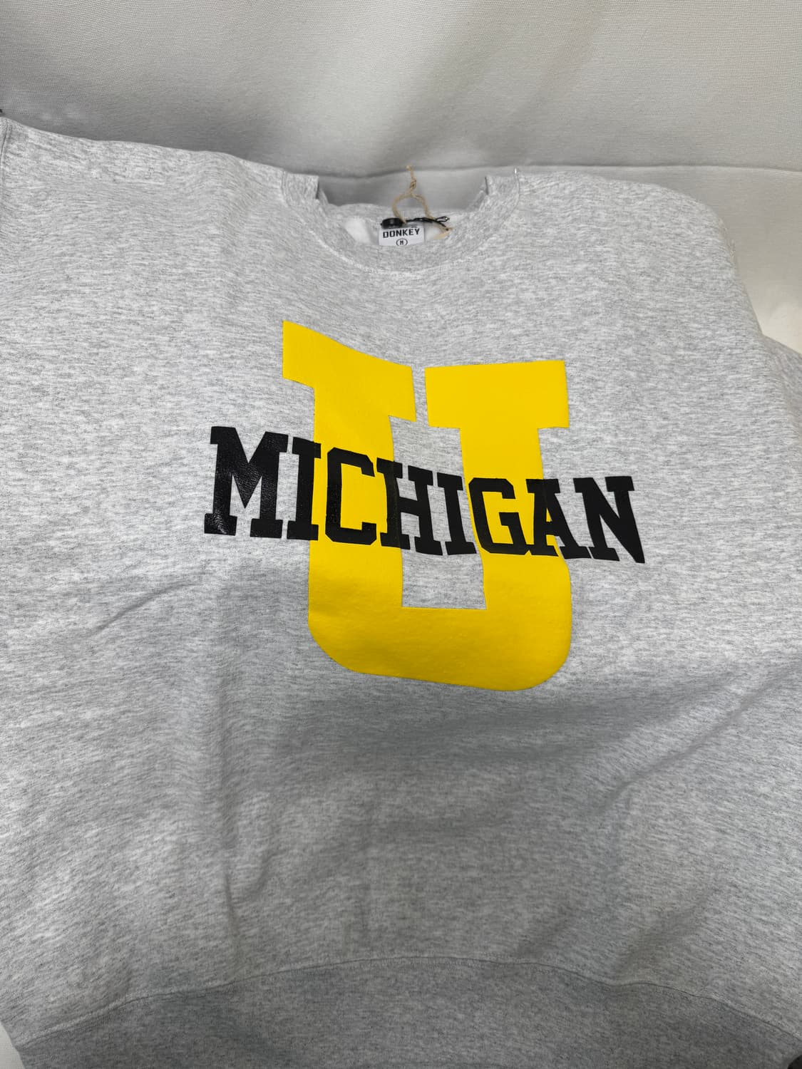 와일드동키 WILD DONKEY 미시건  맨투맨 그레이 상품이미지6