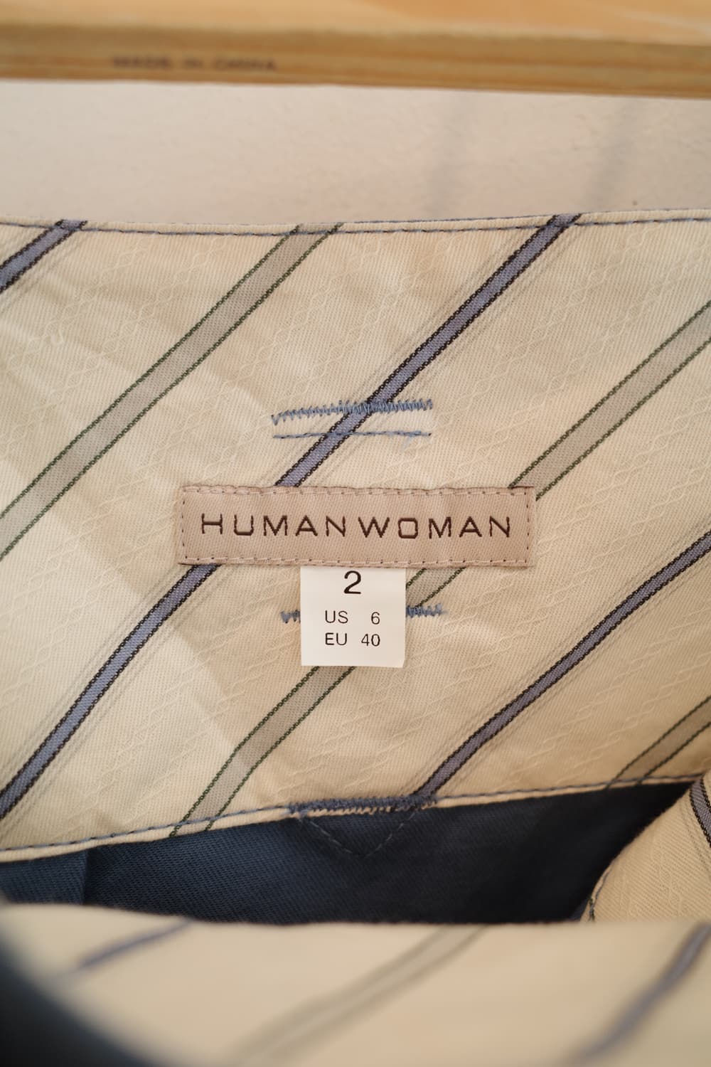 HUMAN WOMAN 코튼 랩 스커트 (28인치) 상품이미지4