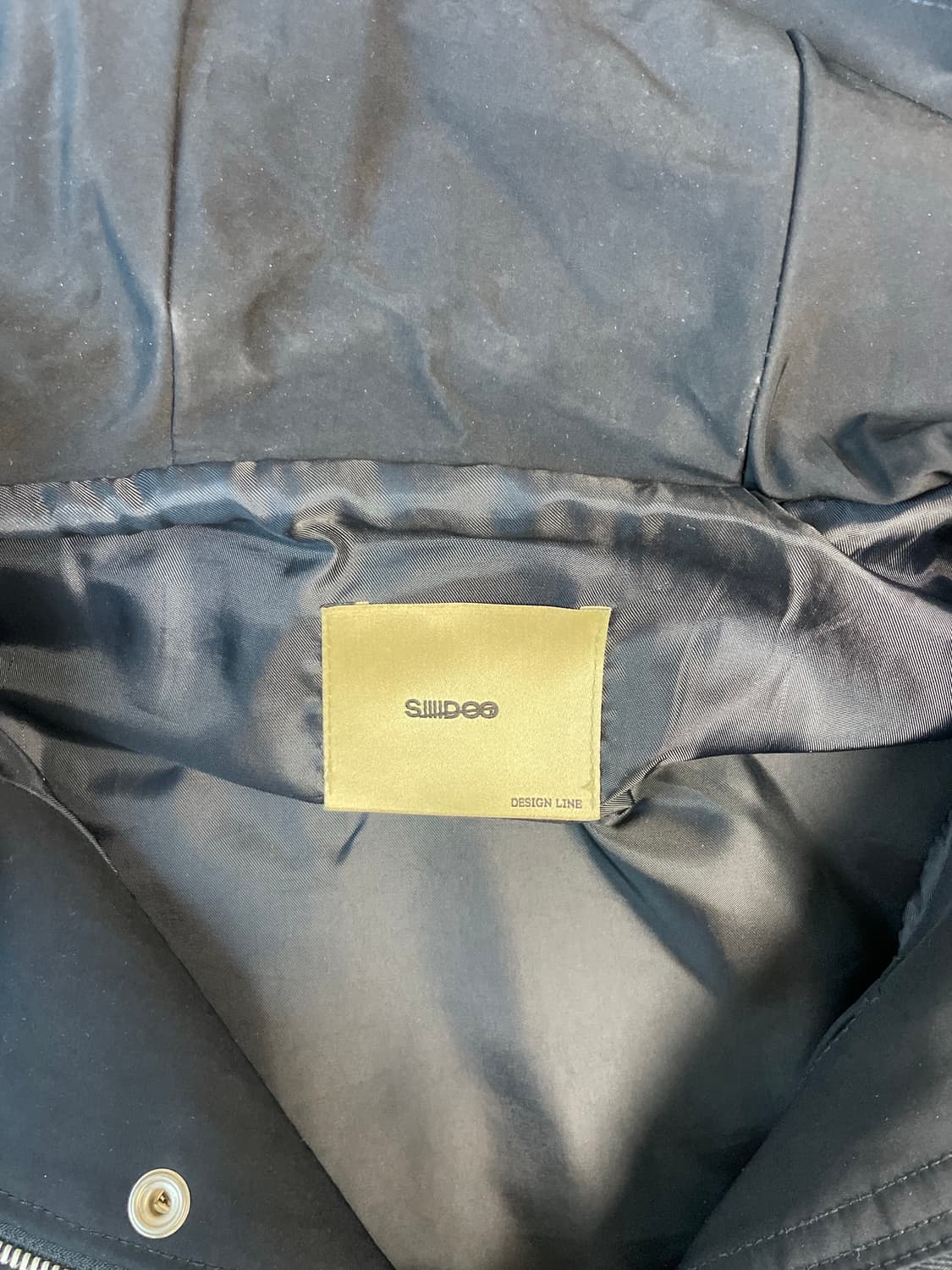 Siiido 디자인 라인 후드 점퍼 (네이비) 상품이미지6