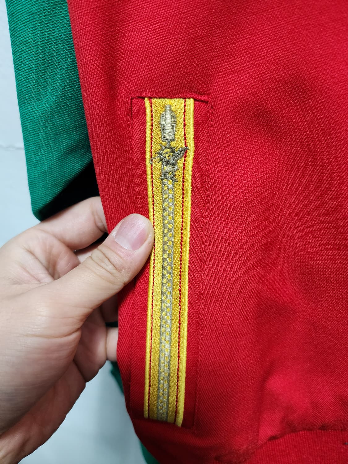 90s Antigua 컬러블록 스윙톱 자켓 상품이미지3