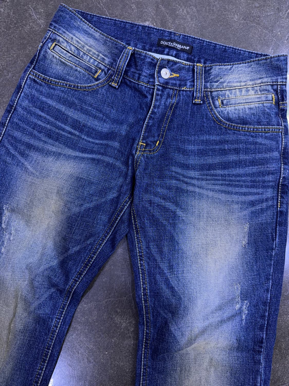 돌체앤가바나 빈티지 워싱 스트레이트핏 데님팬츠 48 상품이미지3